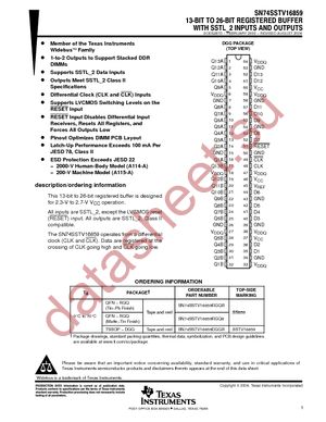 74SSTV16859DGGRG4 datasheet  